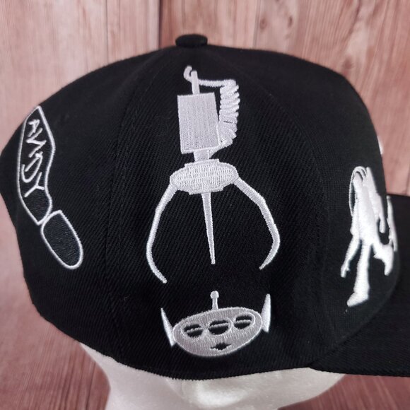Rare Disney Pixar Toy Story Snapback Hat Unisex One Size Adjustable Black - Picture 12 of 16